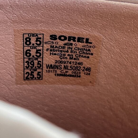 Sorel Dayspring Slide Sandal Size 8.5 Tan Leather Platform Comfort Casual Shoe - Picture 11 of 15